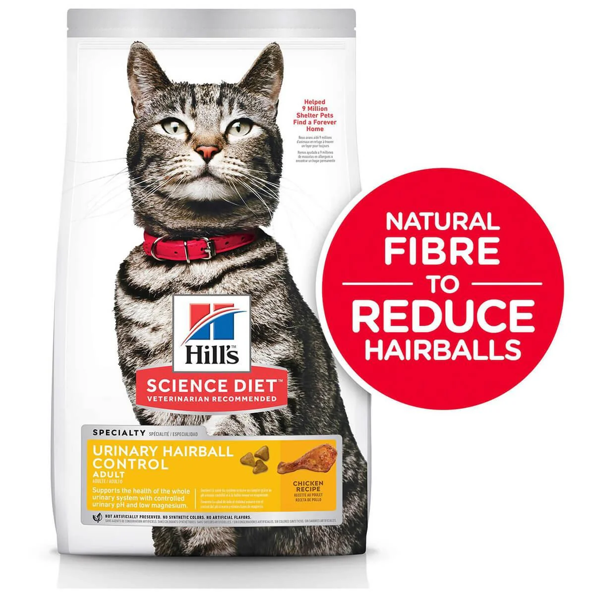 Hill's Science Diet Urinary Hairball Control Adult Dry Cat Food - Image 18