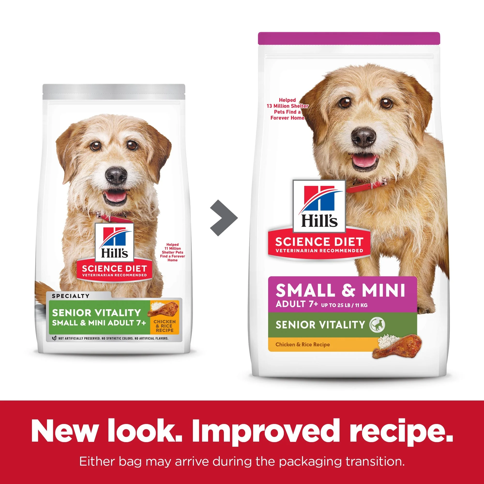 Hill's Science Diet Senior Vitality Small & Mini Senior Chicken Dry Dog Food 1.58kg - Image 3
