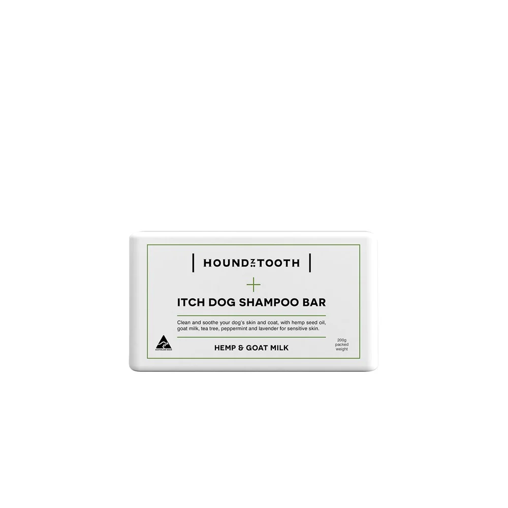 Houndztooth Hemp & Goat Milk Shampoo Bar 200g