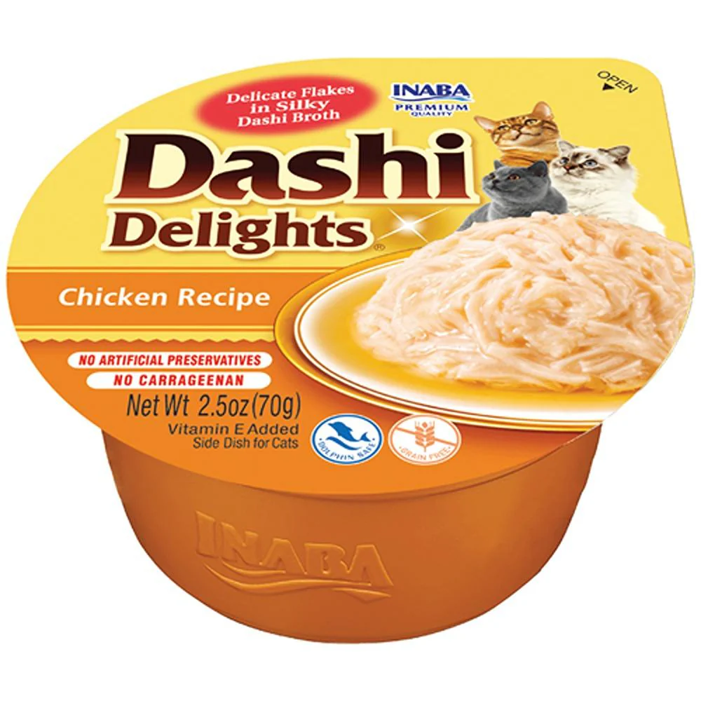 Inaba Cup Dashi Chicken Cat Treat 70g - Image 2