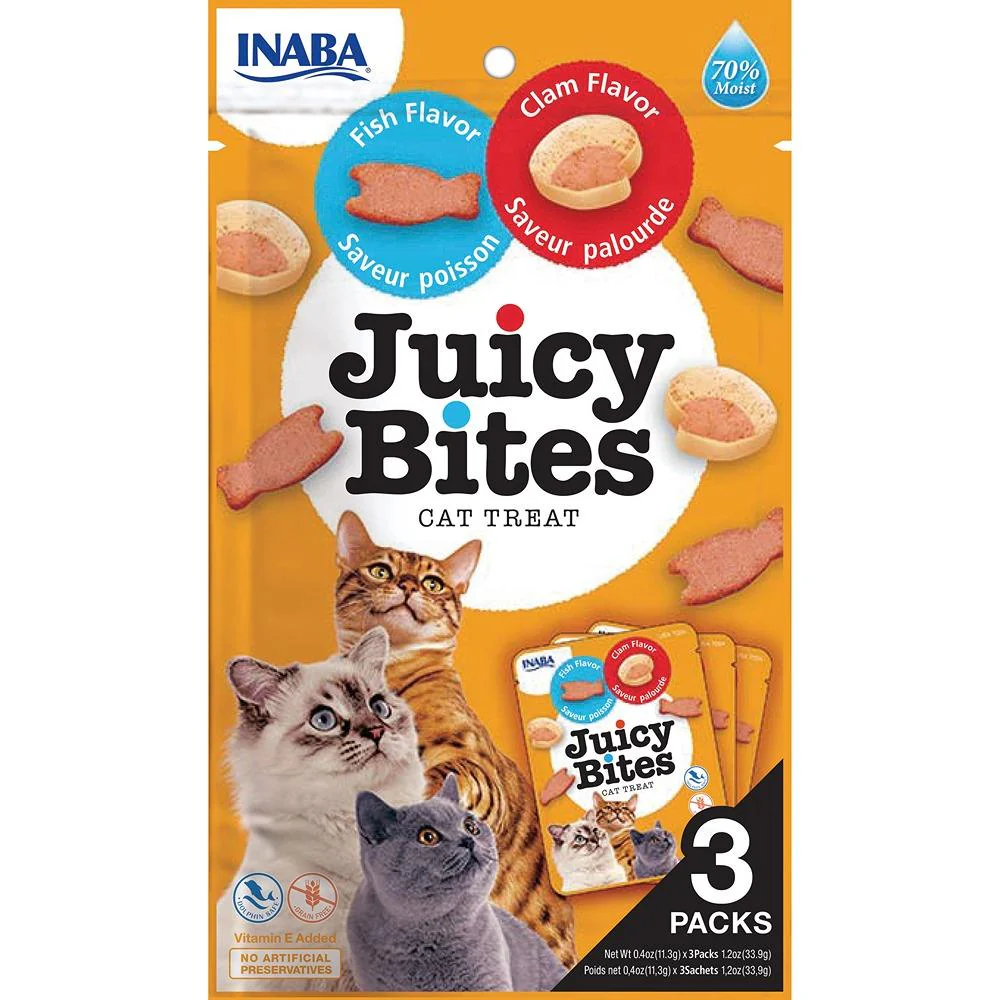 Inaba Juicy Bites Fish & Clam Flavour 33.9g - Image 2