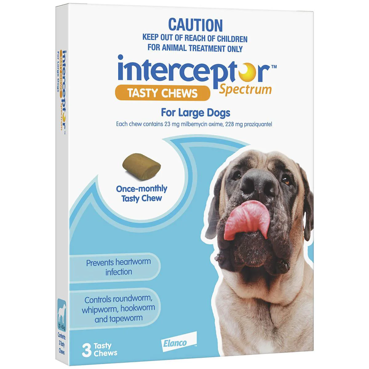 Interceptor Spectrum Tasty Chews Worming Treatment Large Dog - Image 2