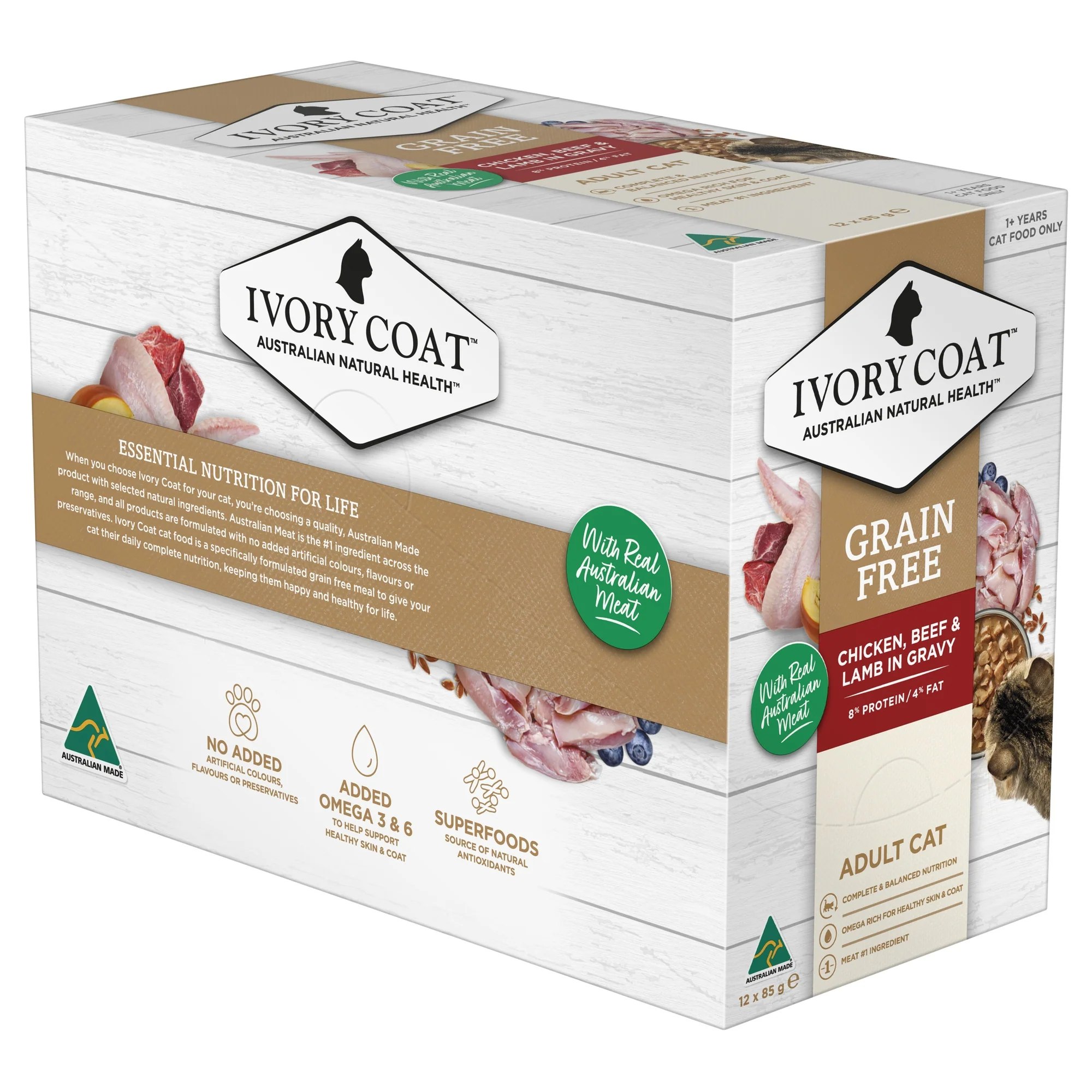 Ivory Coat Adult Chicken with Beef & Lamb Wet Cat Food - Image 7