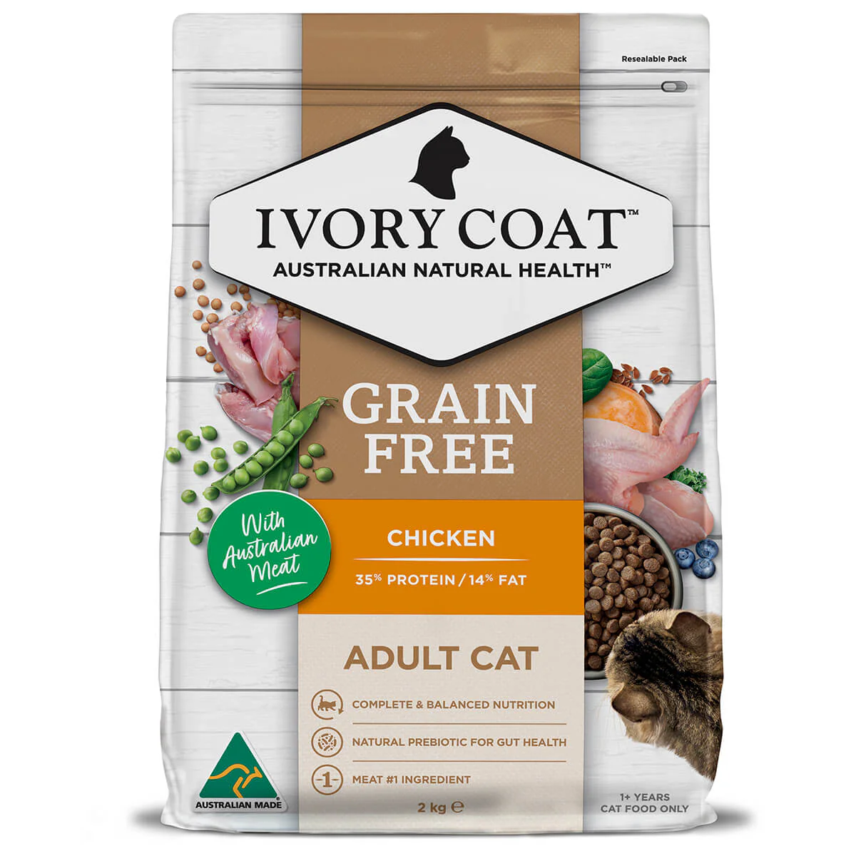 Ivory Coat Grain Free Adult Chicken Dry Cat Food