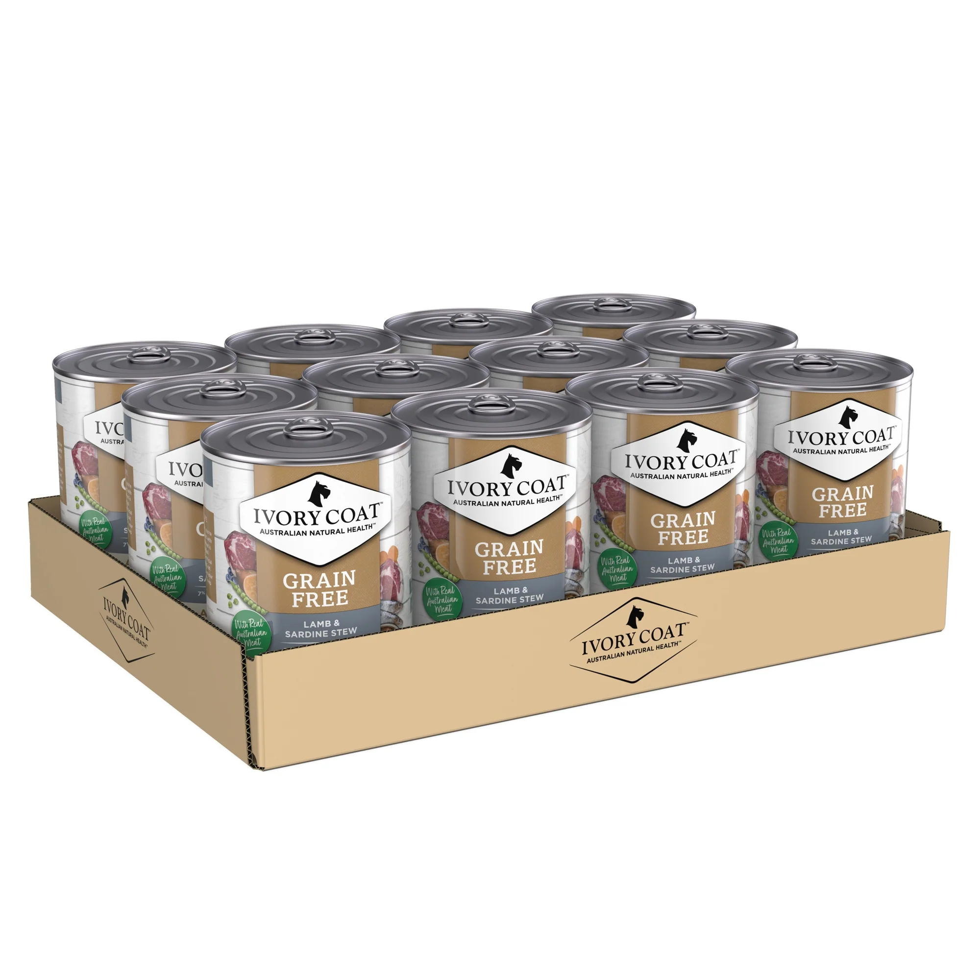 Ivory Coat Grain Free Adult Lamb & Sardine Wet Dog Food - Image 2