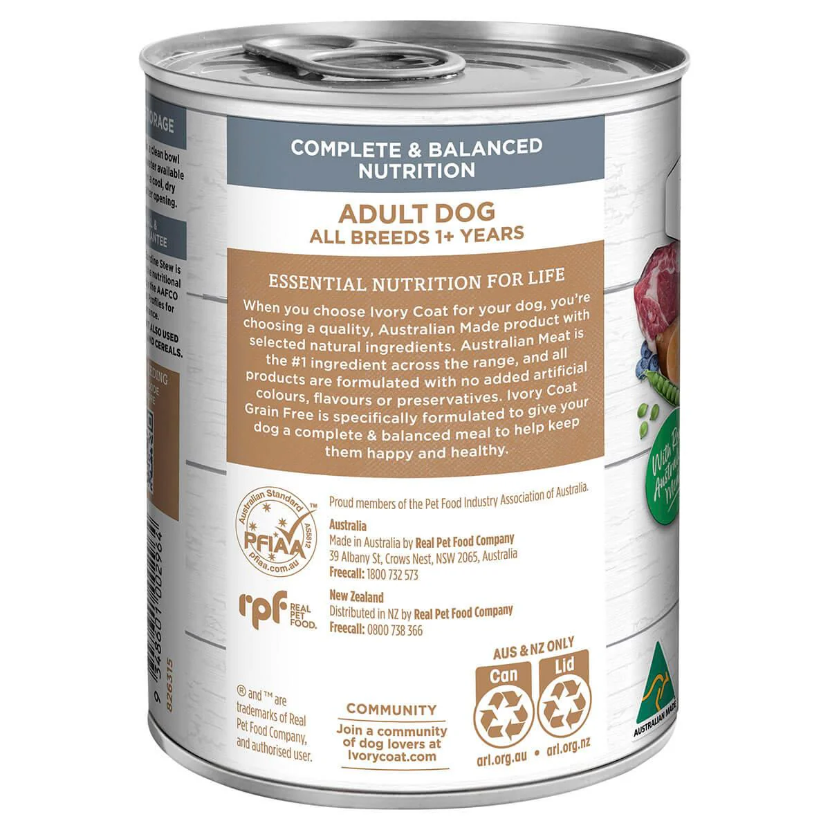 Ivory Coat Grain Free Adult Lamb & Sardine Wet Dog Food - Image 4