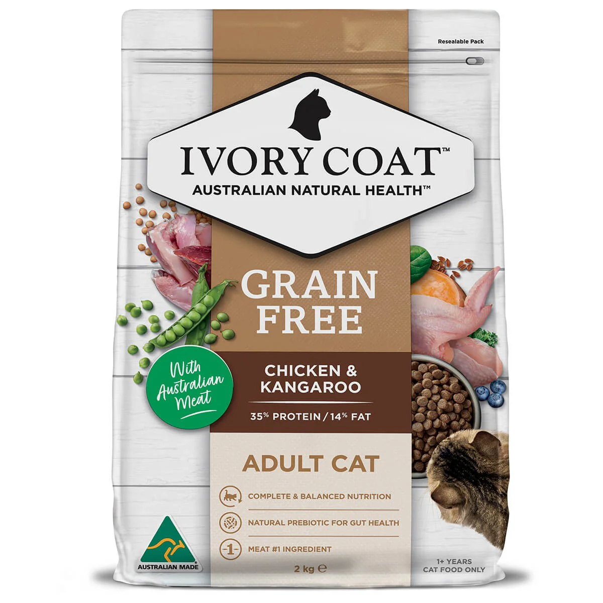 Ivory Coat Grain Free Indoor Adult Dry Cat Food Chicken & Kangaroo - Image 7