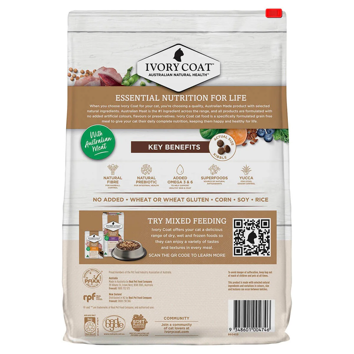 Ivory Coat Grain Free Indoor Adult Dry Cat Food Chicken & Kangaroo - Image 8