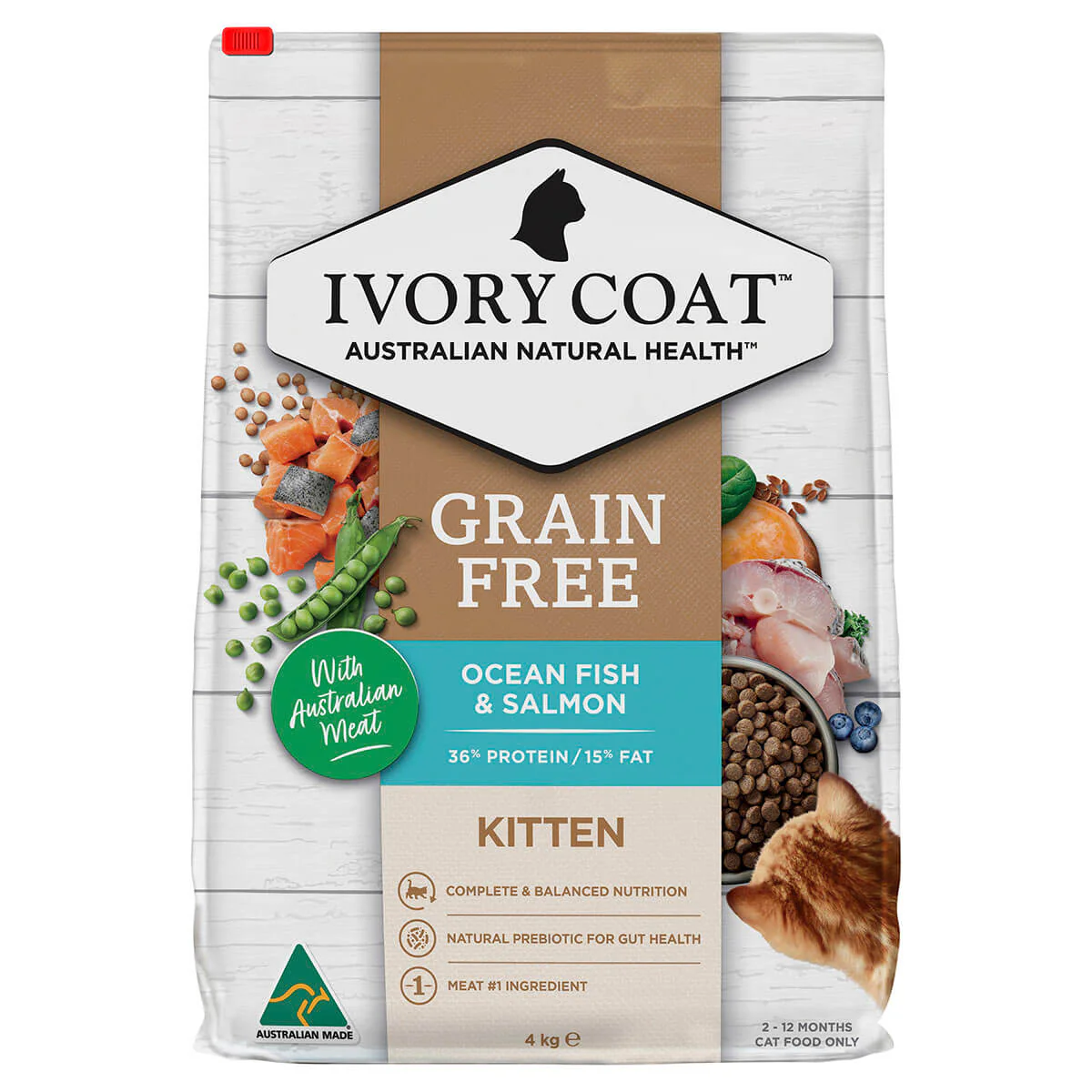 Ivory Coat Grain Free Dry Kitten Food Ocean Fish & Salmon - Image 2