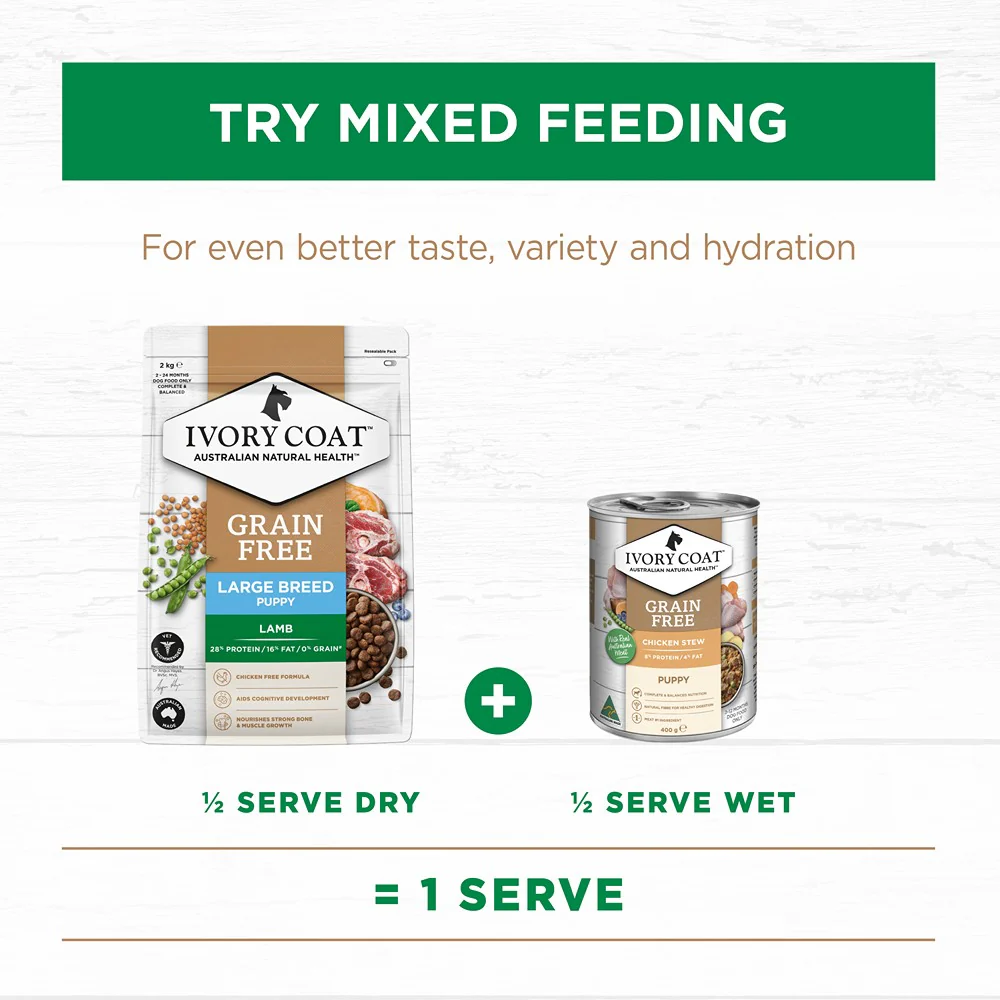 Ivory Coat Grain Free Large Breed Puppy Lamb Dry Dog Food - Image 12
