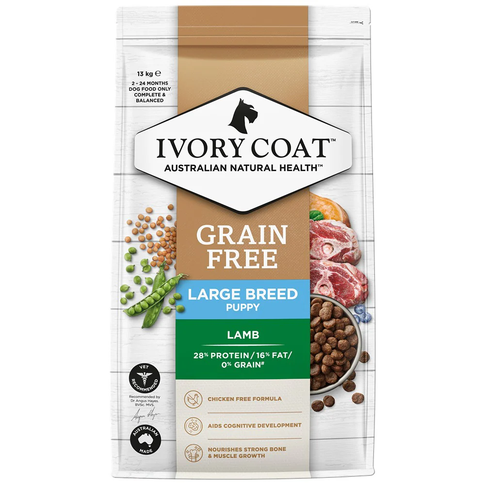 Ivory Coat Grain Free Large Breed Puppy Lamb Dry Dog Food - Image 6