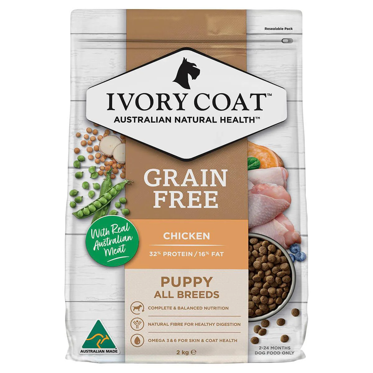 Ivory Coat Grain Free Puppy Chicken Dry Dog Food - Image 2