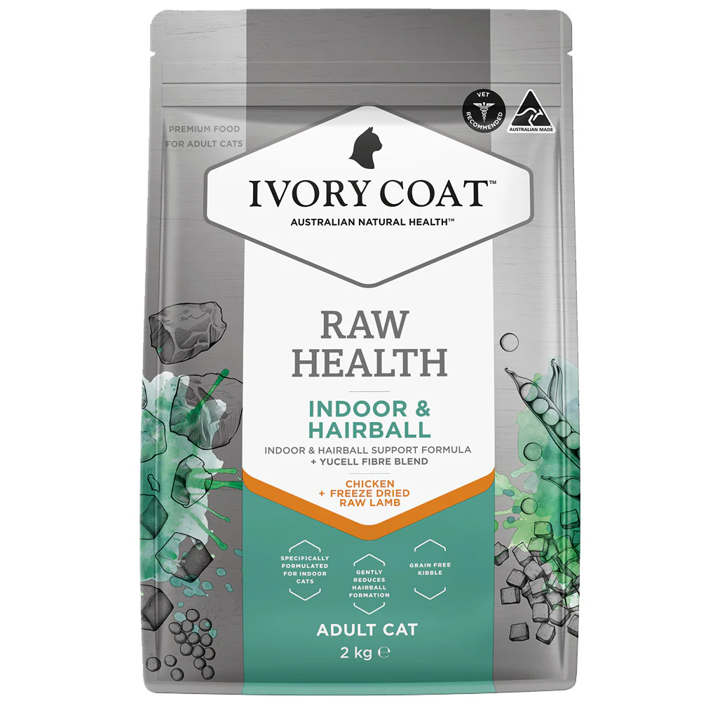 Ivory Coat Raw Health Indoor & Hairball Dry Cat Food - Image 2