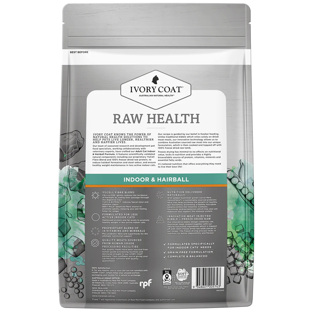 Ivory Coat Raw Health Indoor & Hairball Dry Cat Food - Image 5