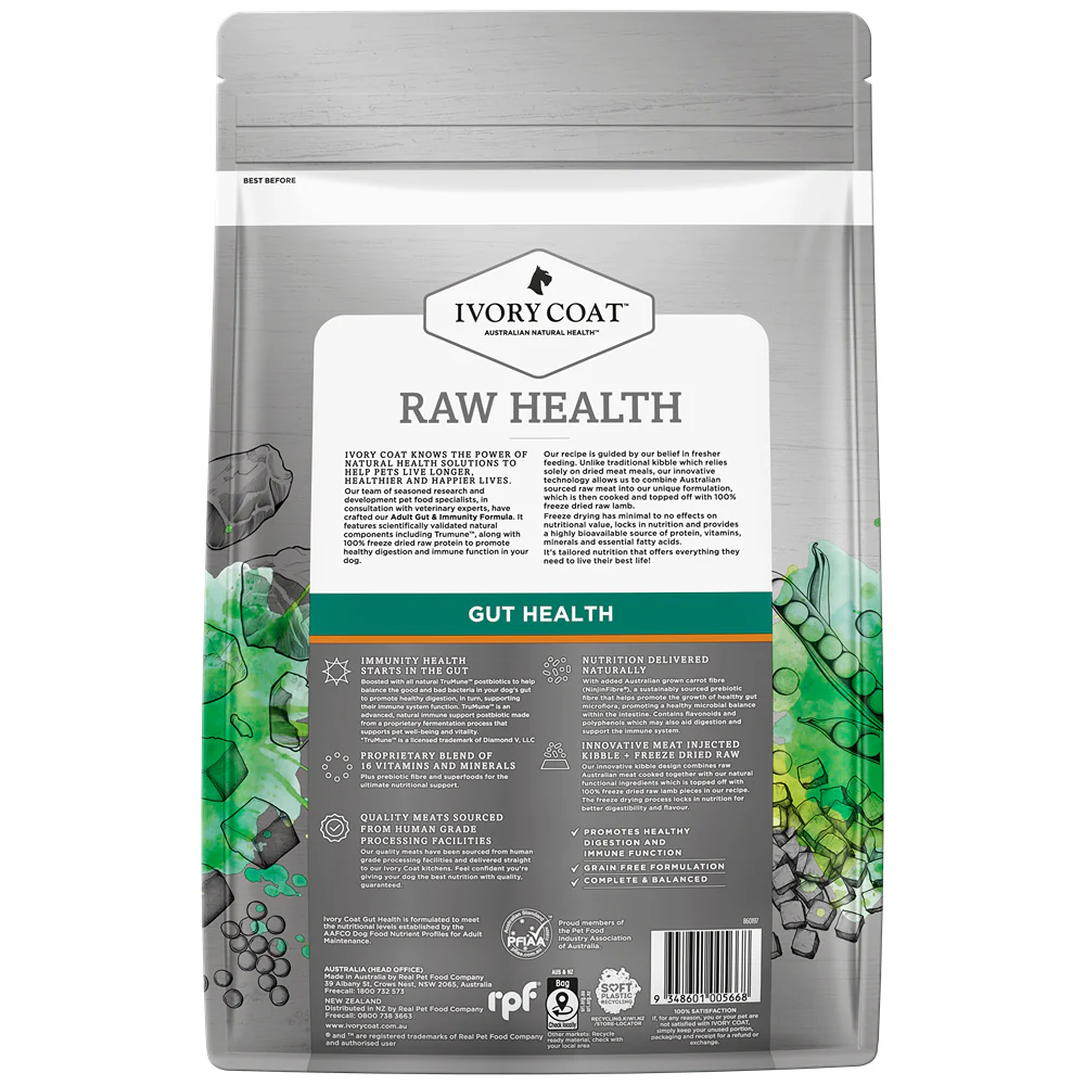 Ivory Coat Raw Health Gut Health Dry Dog Food - Image 6