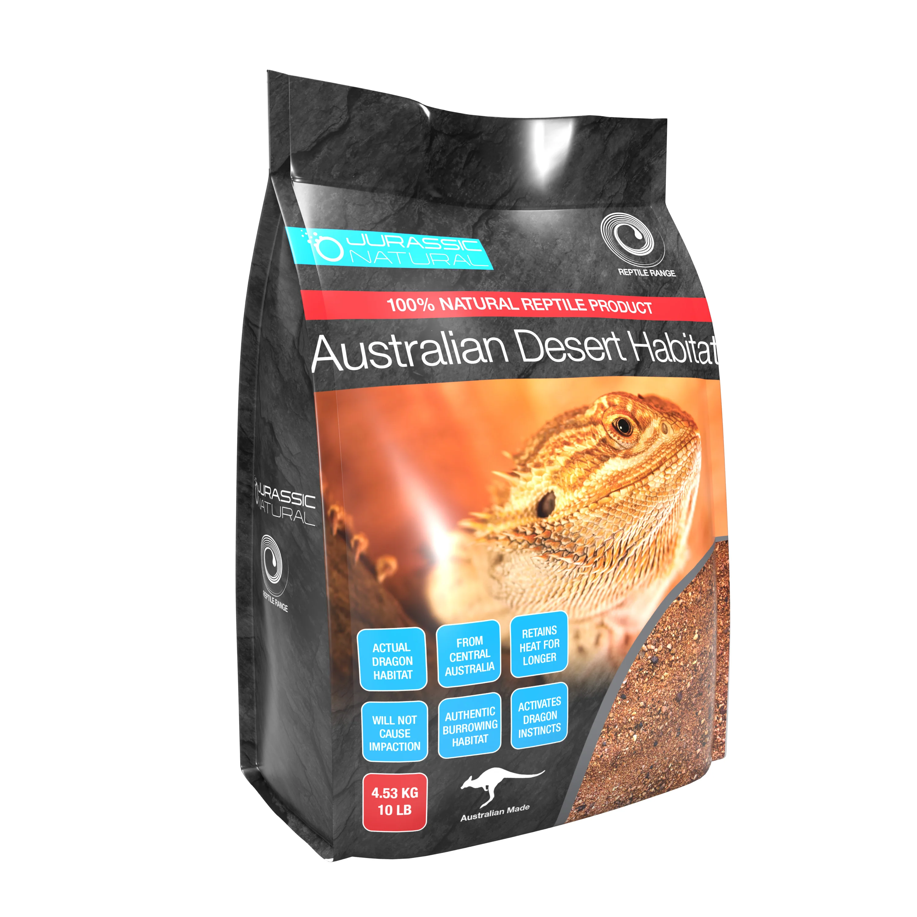 Jurassic Natural Desert Habitat Red Lizard Substrate - Image 2