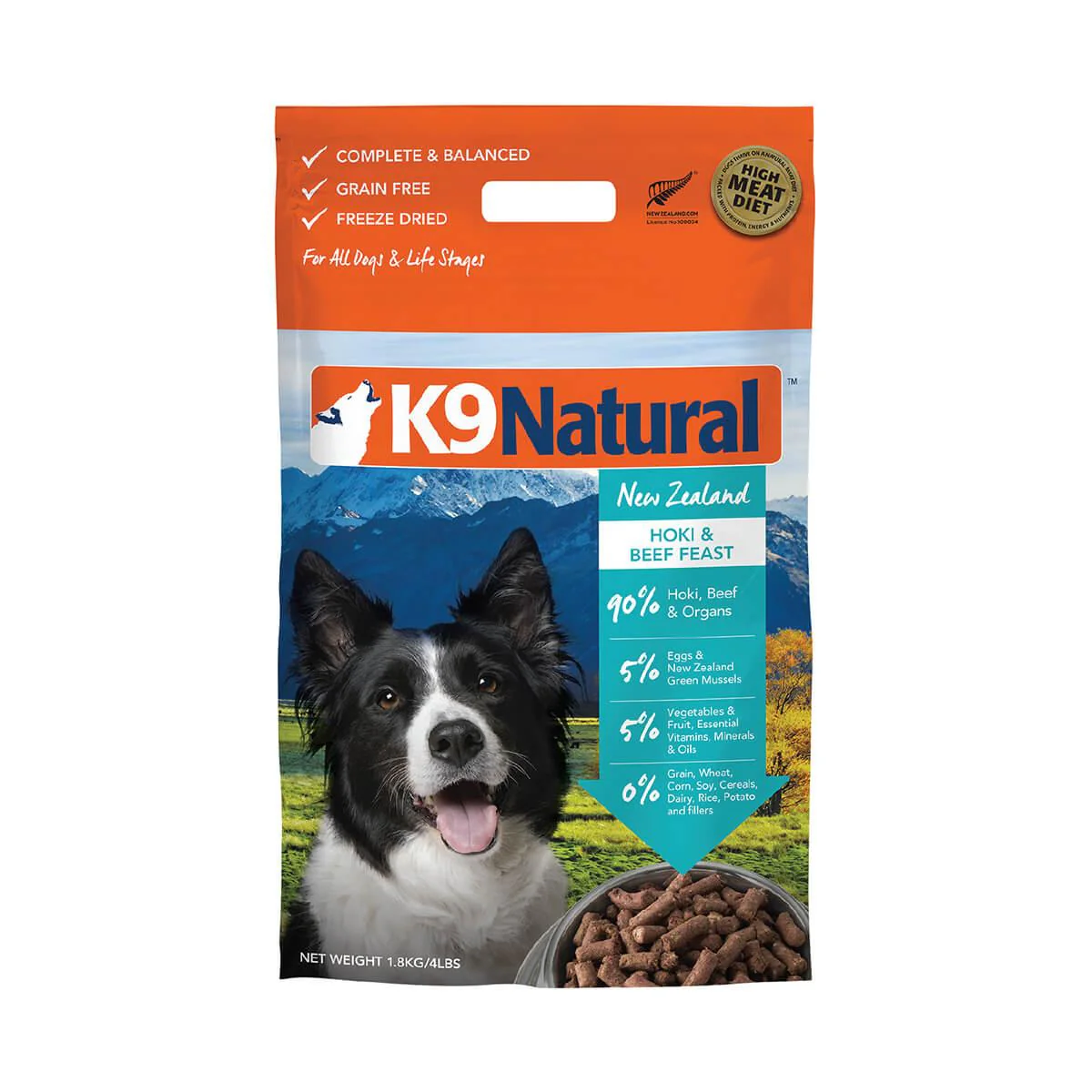 K9 Natural Freeze Dried Hoki & Beef Dry Dog Food - Image 12