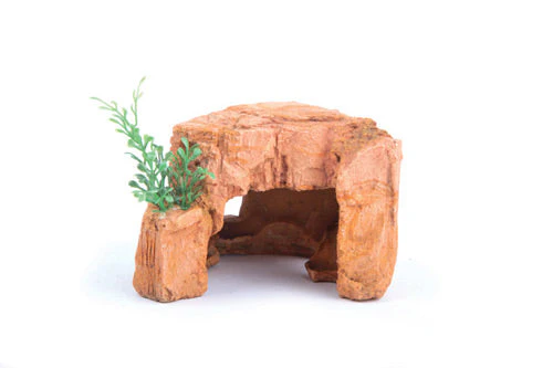 Kazoo Sandstone Rock with Plant Mini Tank Ornament - Image 2