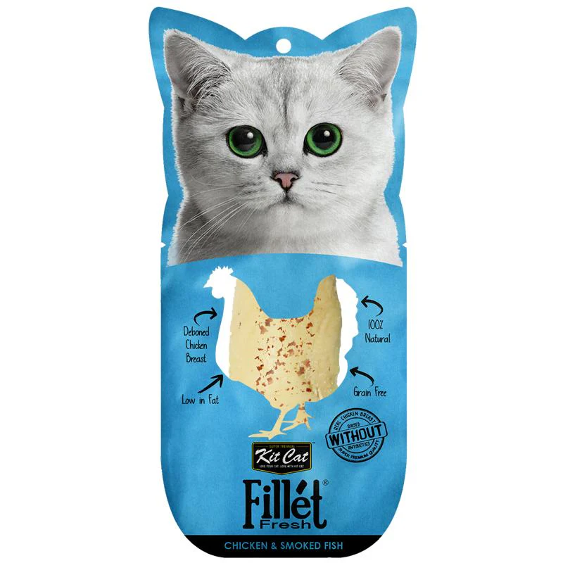 Kit Cat Chicken & Smoked Fish Fillet Fresh 30g