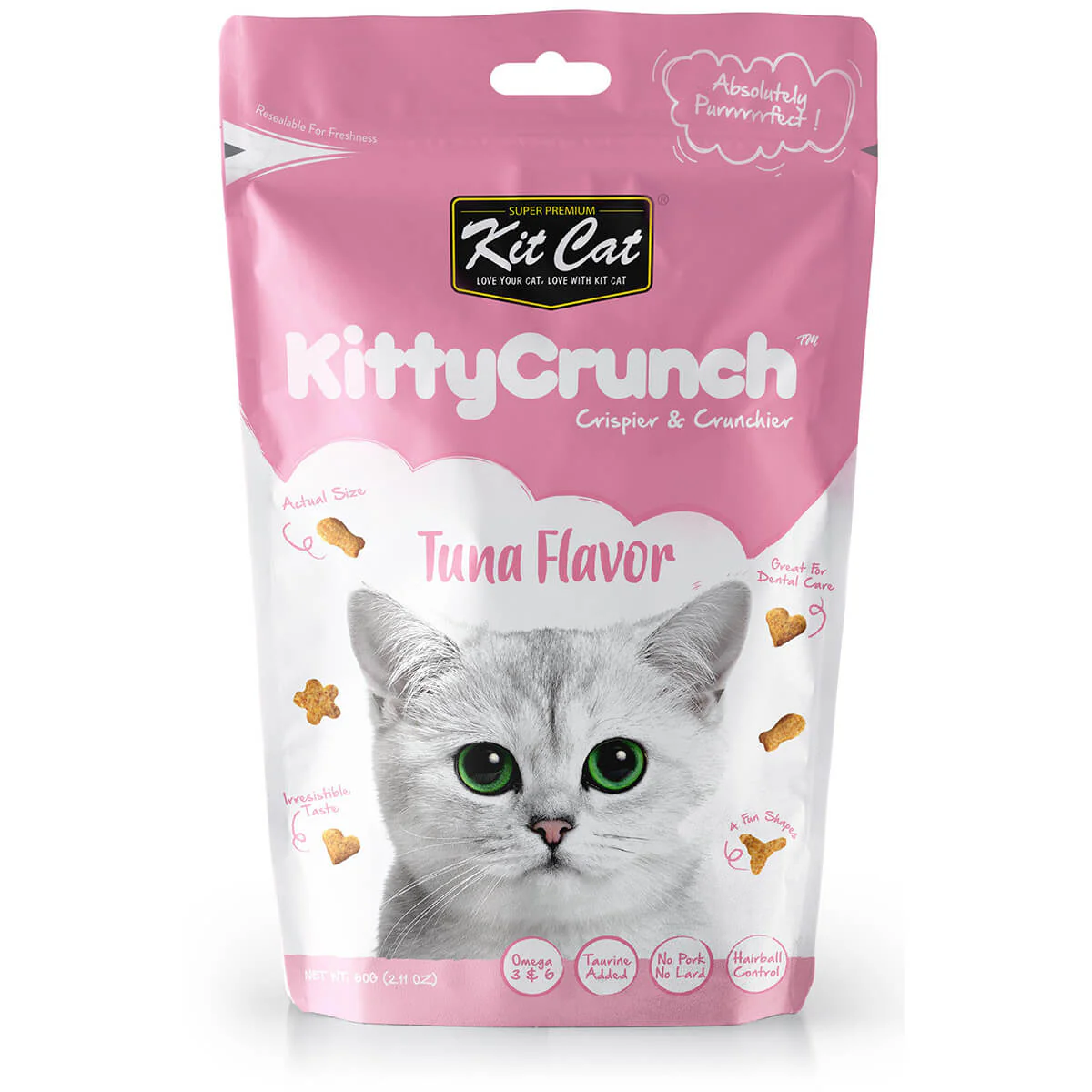 Kit Cat Tuna Kitty Crunch Cat Treats 60G - Image 2
