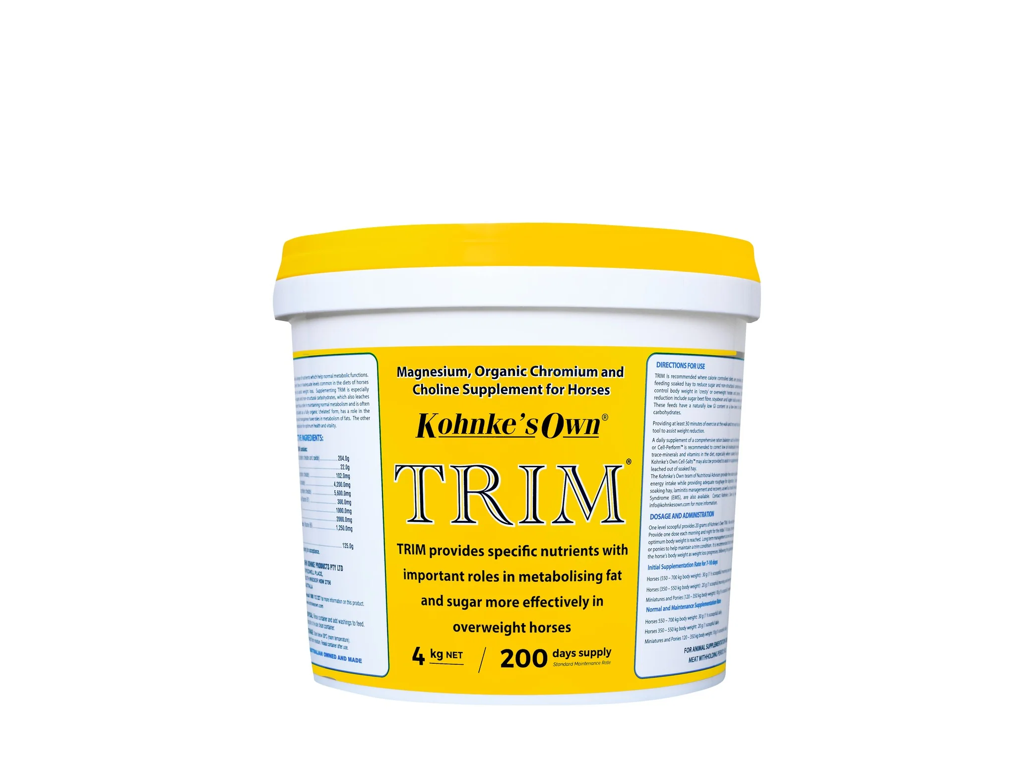 Kohnkes Own Trim Weight Loss Horse Supplement - Image 2