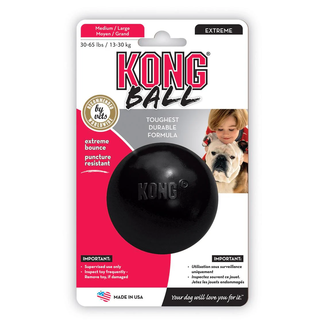 KONG Extreme Ball Dog Toy for Powerful Chewers - Image 2