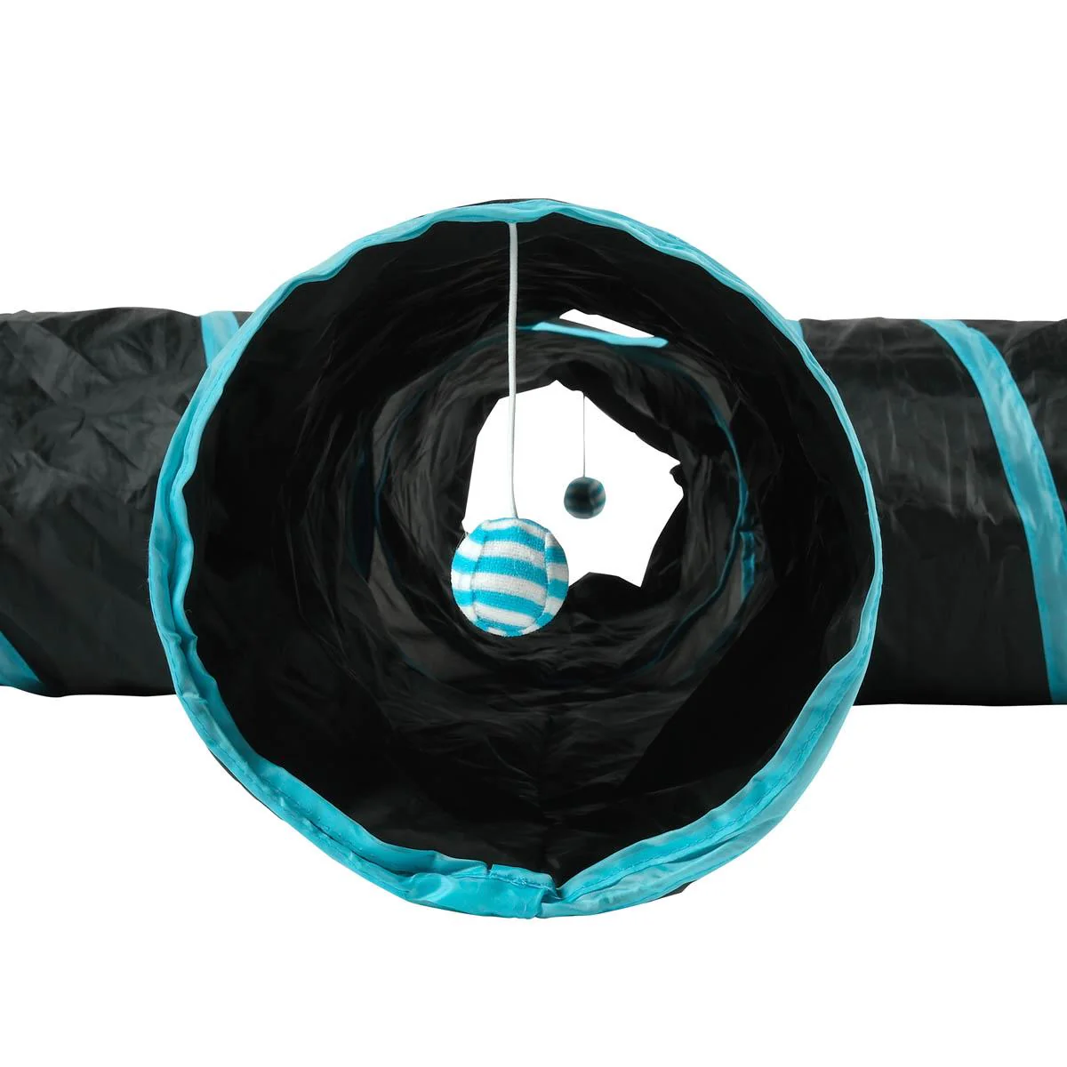 Lexi & Me 4 Way Cat Tunnel Black/Blue - Image 3