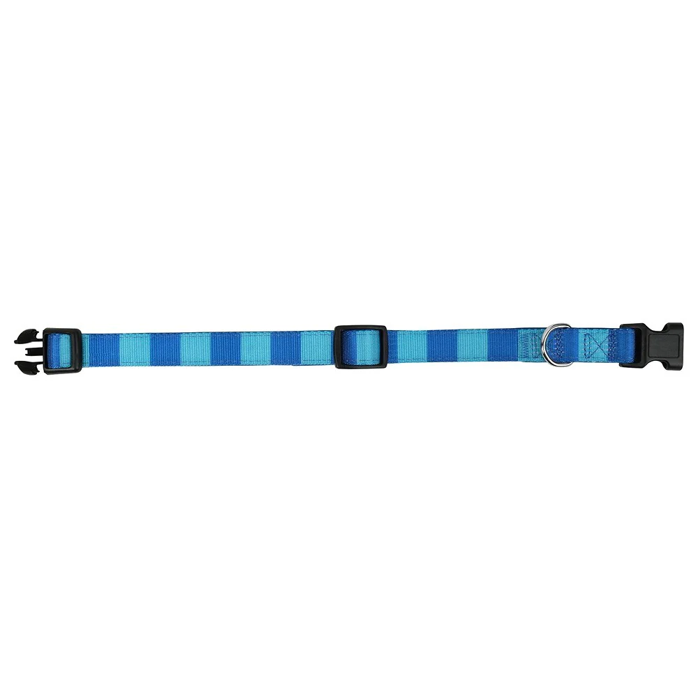 Lexi & Me Blue Check Dog Collar - Image 8