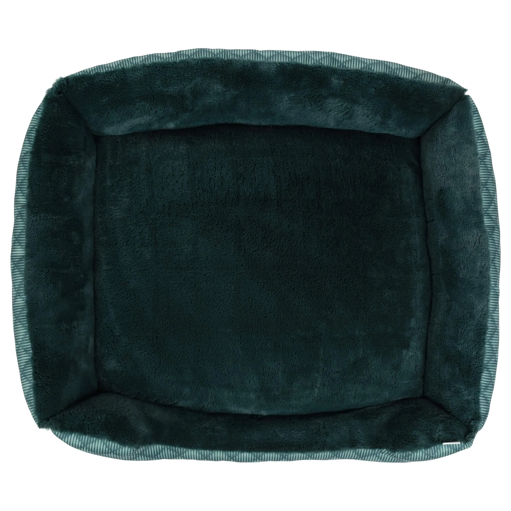 Lexi & Me Bolster Dog Bed Green Quilt - Image 4
