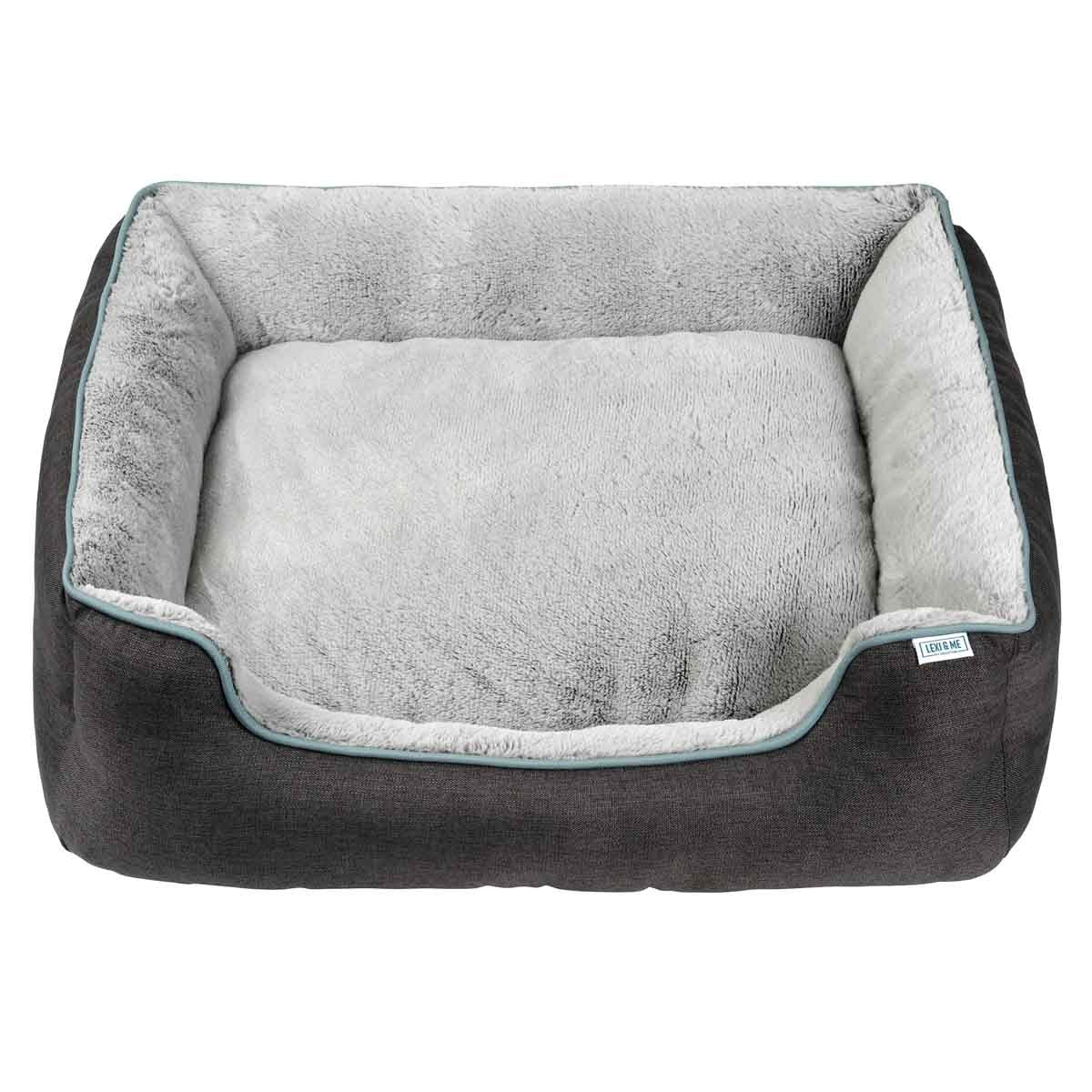 Lexi & Me Bolster Dog Bed Grey - Image 2