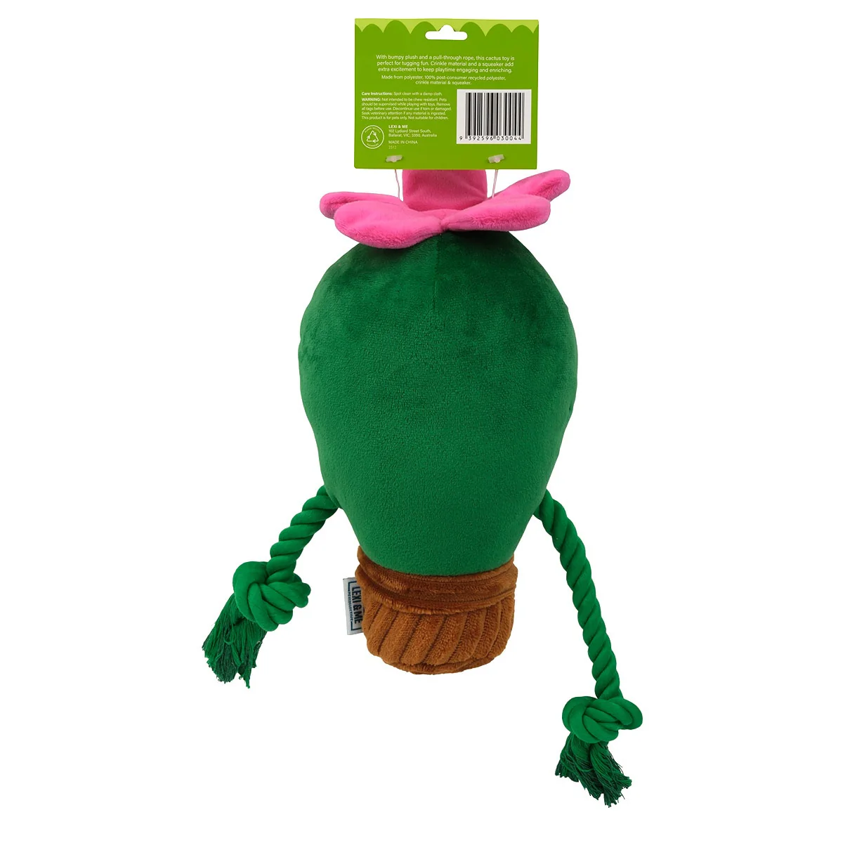 Lexi & Me Cactus Plush & Rope Dog Toy - Image 3