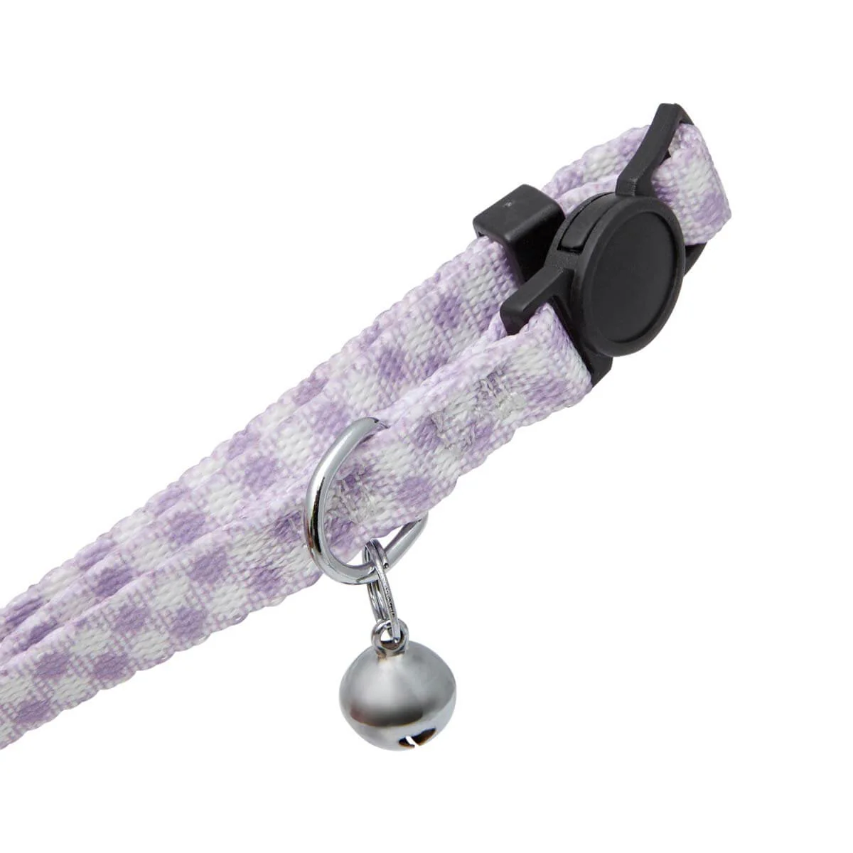 Lexi & Me Cat Collar Lilac Gingham - Image 4