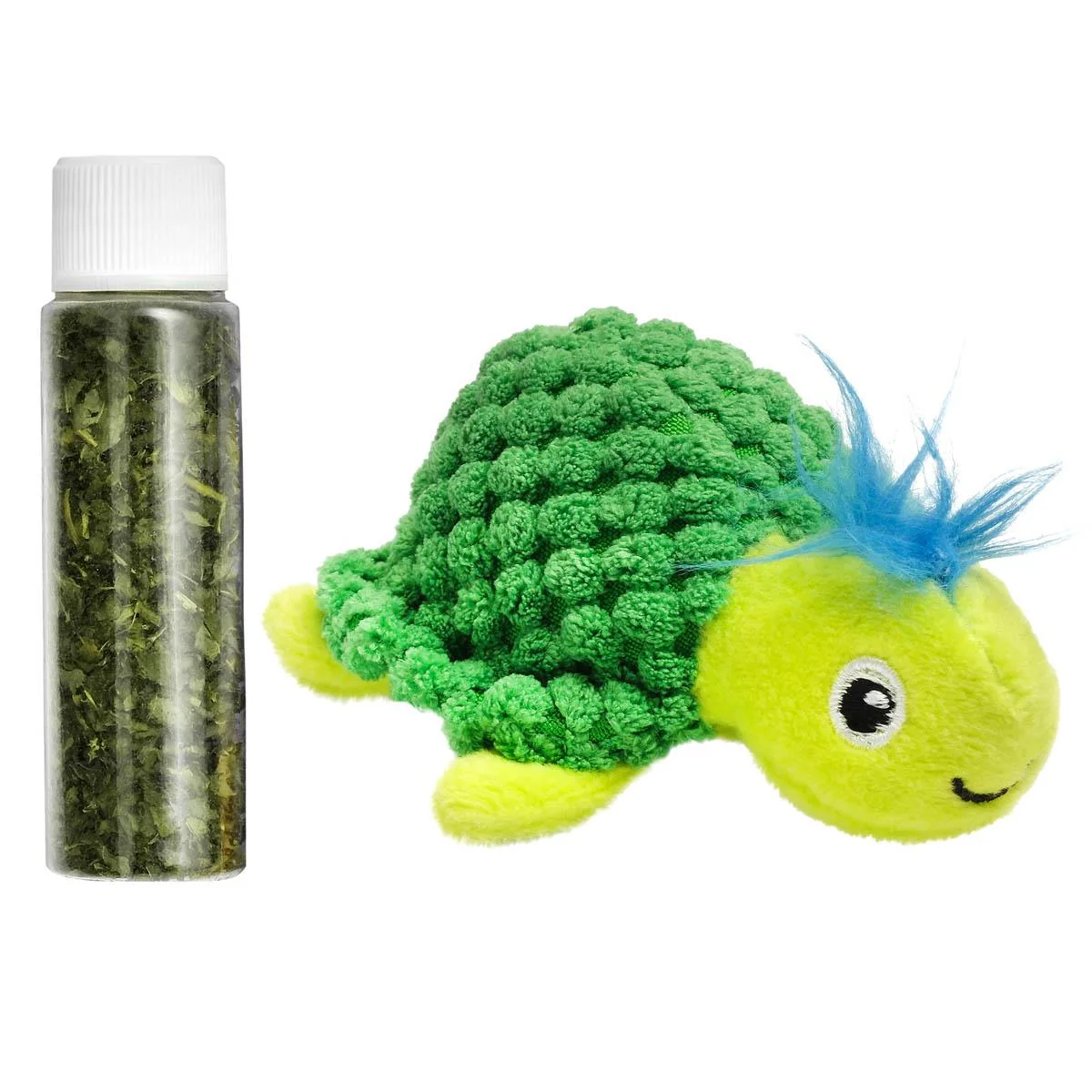 Lexi & Me Cat Plush Toy Turtle with Catnip - Image 5