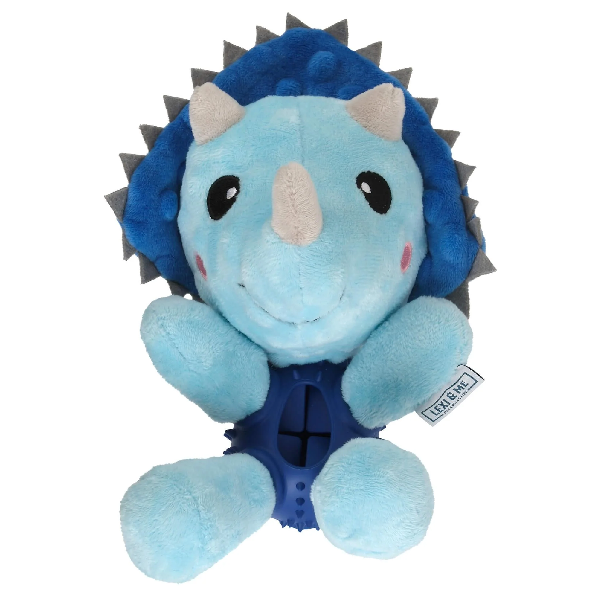 Lexi & Me Dinosaur Plush & Rubber Dog Toy