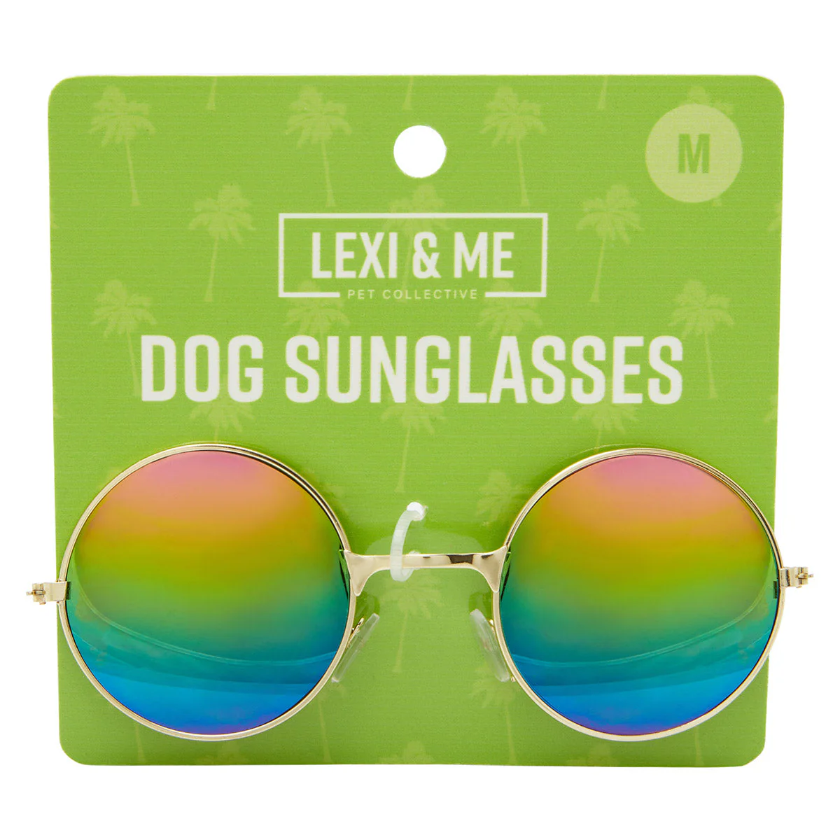 Lexi & Me Dog Sunglasses Round Rainbow/Gold - Image 11