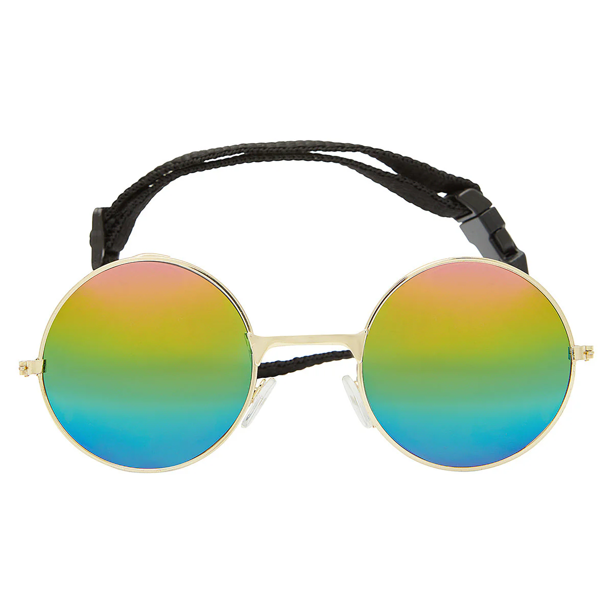 Lexi & Me Dog Sunglasses Round Rainbow/Gold - Image 2