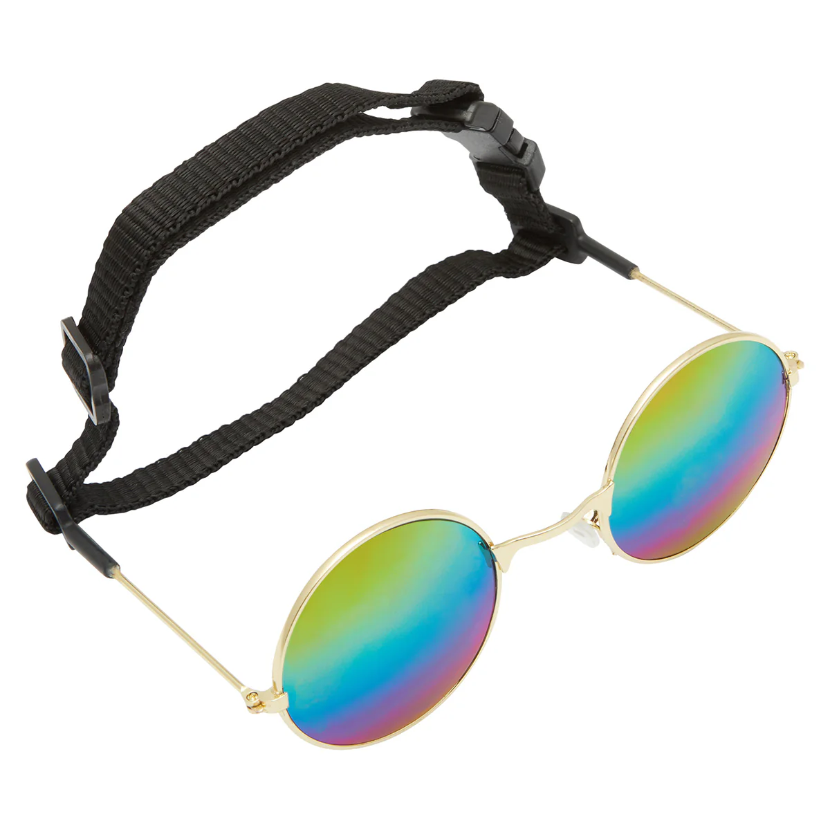 Lexi & Me Dog Sunglasses Round Rainbow/Gold - Image 6