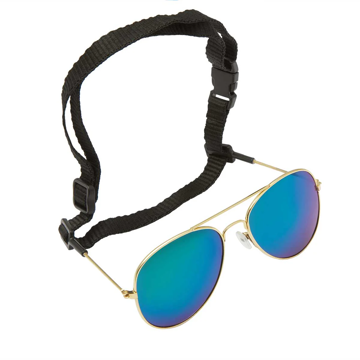 Lexi & Me Aviator Dog Sunglasses Black/Gold - Image 5