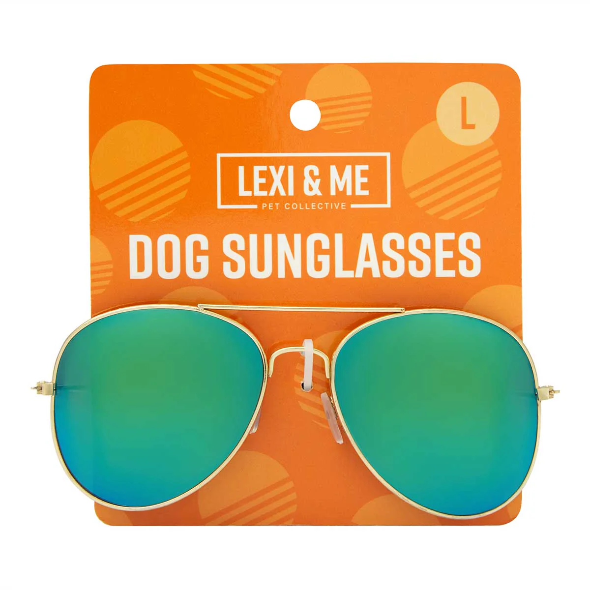Lexi & Me Aviator Dog Sunglasses Black/Gold - Image 7