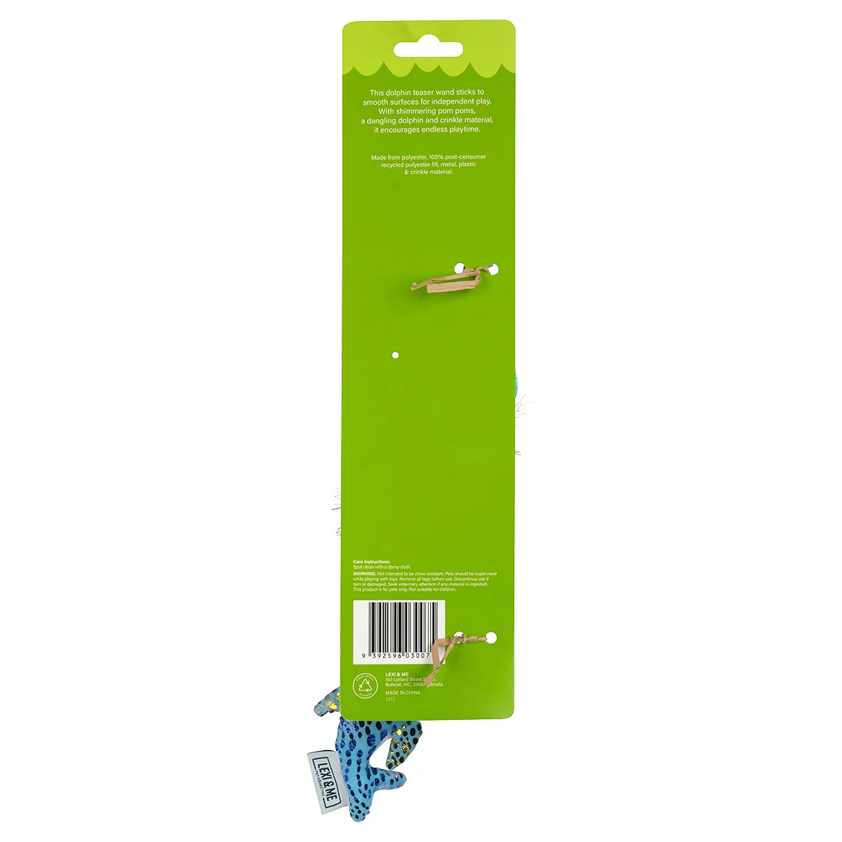 Lexi & Me Dolphin Suction Mount Cat Teaser Toy - Image 3