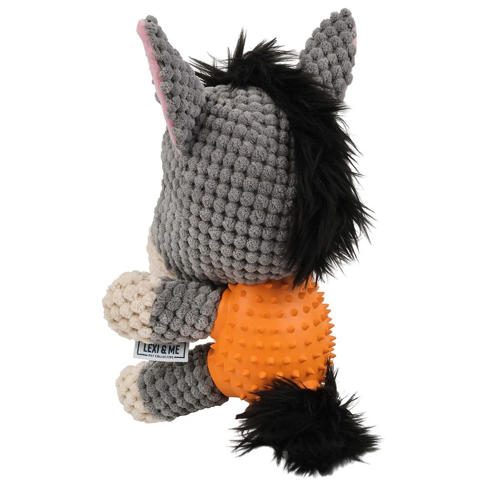 Lexi & Me Donkey Plush & Rubber Treat Dog Toy - Image 6