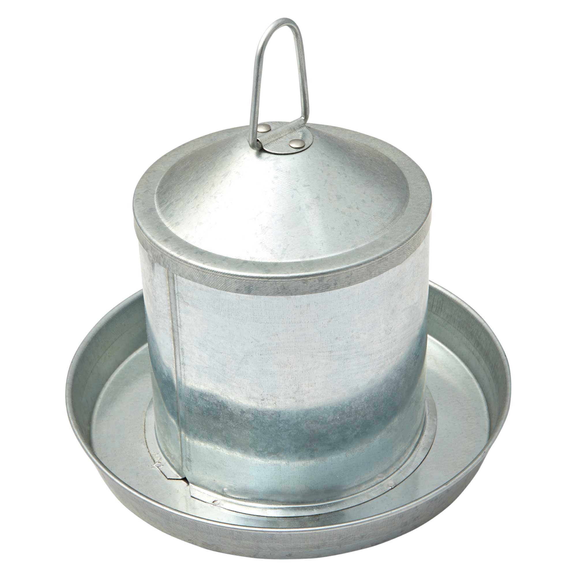 Lexi & Me Galvanised Steel Poultry Drinker 2L - Image 3