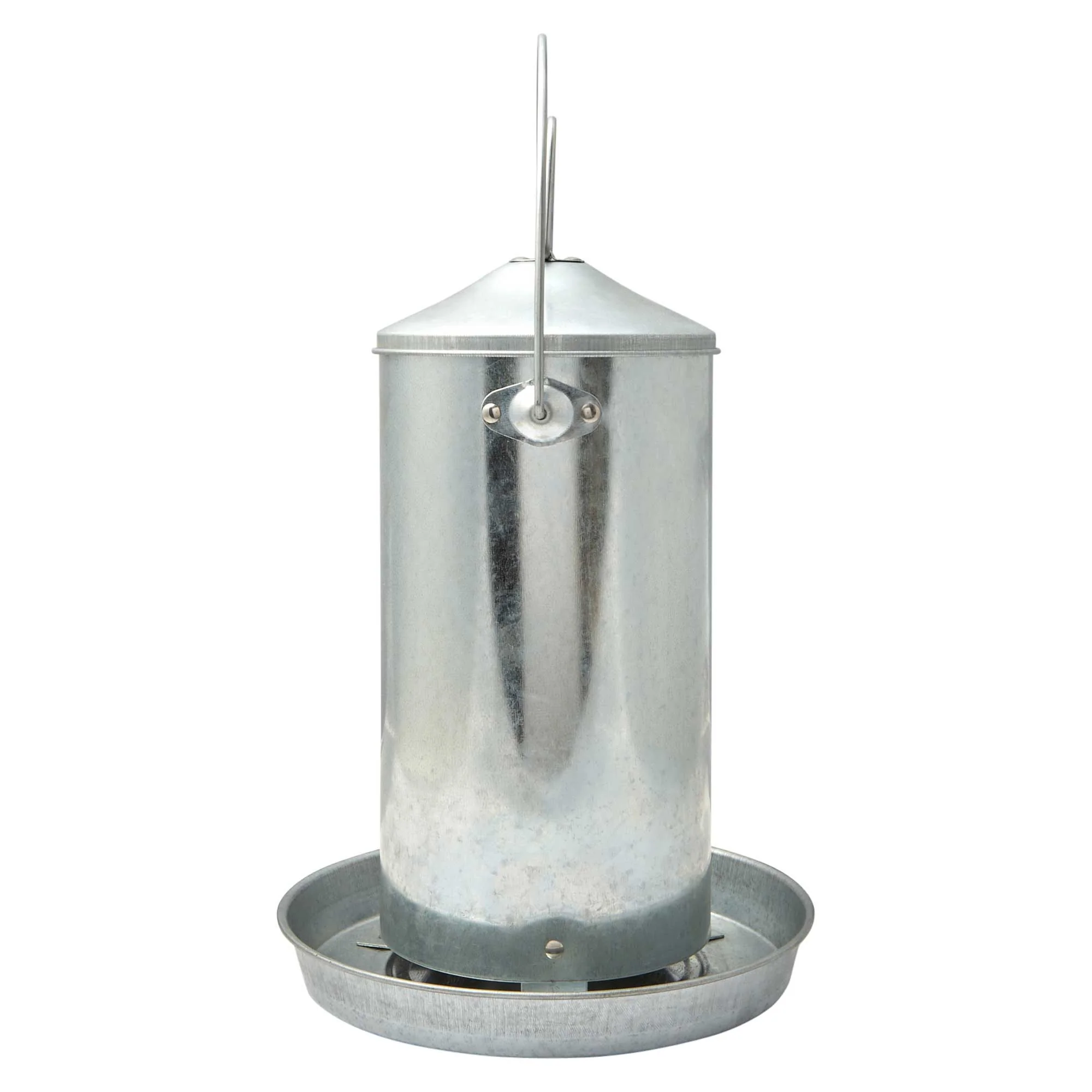 Lexi & Me Galvanised Steel Poultry Feeder with Handle 4kg - Image 7