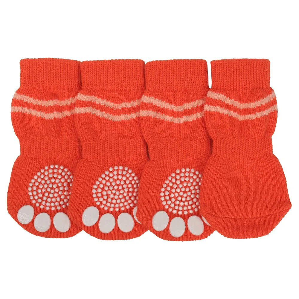Lexi & Me Grippy Dog Socks Orange Swirl - Image 2