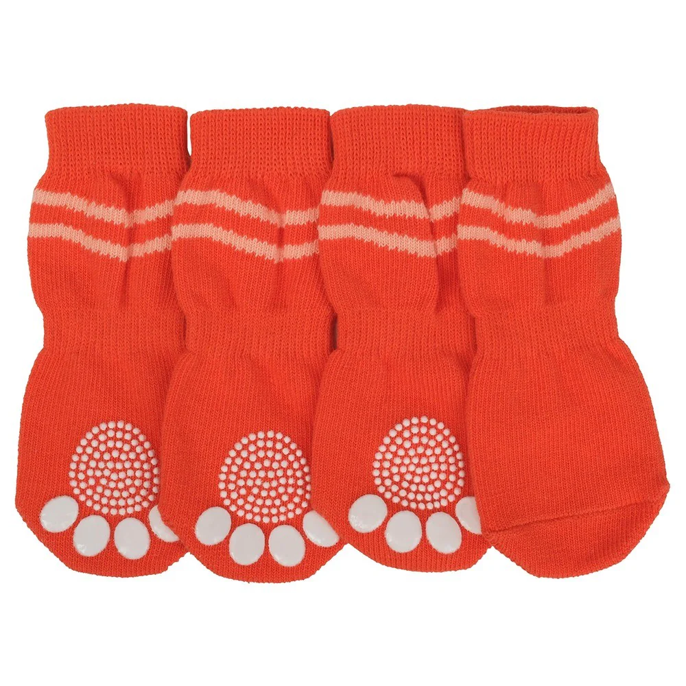 Lexi & Me Grippy Dog Socks Orange Swirl - Image 3