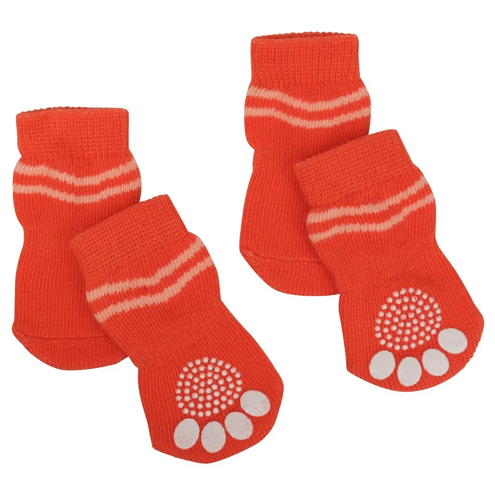 Lexi & Me Grippy Dog Socks Orange Swirl - Image 4