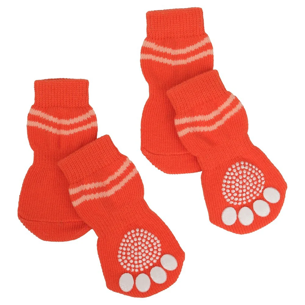 Lexi & Me Grippy Dog Socks Orange Swirl - Image 5