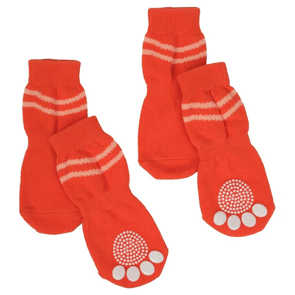 Lexi & Me Grippy Dog Socks Orange Swirl - Image 6