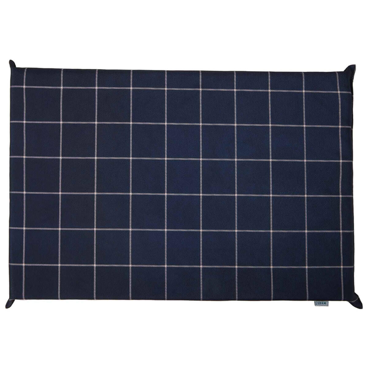 Lexi & Me Kennel Dog Mat French Navy Check - Image 7