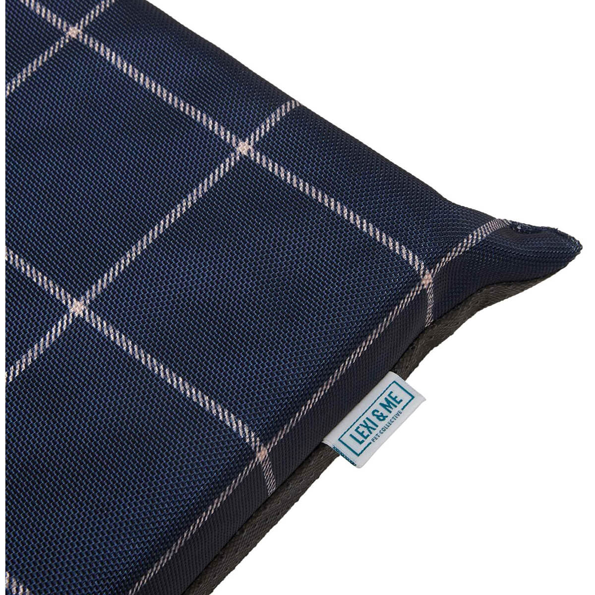 Lexi & Me Kennel Crate Dog Mat French Navy Check - Image 4